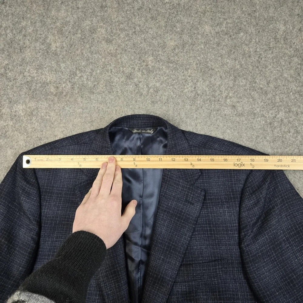 Alberto Zimni Blazer Mens 42‎ Blue Reda 1865 Super 110s Italy Made 2 Button